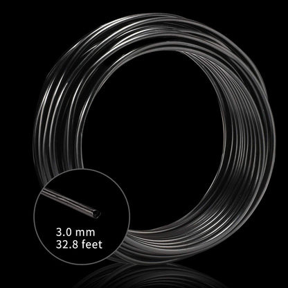 KSVZS Aluminum Wire Black 9 Gauge 3.0 mm 32.8 Ft(10 M) Anodized Bendable Metal Craft Wire for DIY Floral