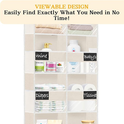 Over the Door Organizer, 5-Tier Extra Large Storage