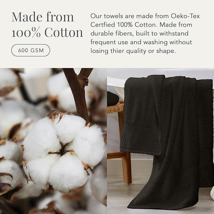 NY Loft Bath Towel 4 Pack, 100% Cotton, Super Soft & Absorbent, Premium Thick