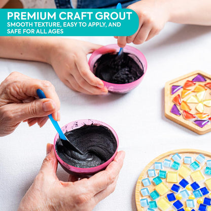 DIY Merea Craft – Set of 2 Mosaic Kits for Adults | DIY Stained Glass Craft Kit for Beginners | Make Your Own Mosaic Art | Handmade Gift for Women | Home Decor & Relaxing Activity