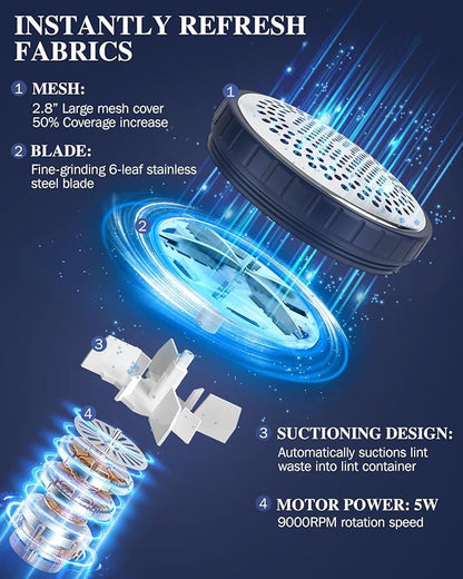 BEAUTURAL Sweater Fabric Shaver Home-Edition, Powerful & Efficient Lint Remover