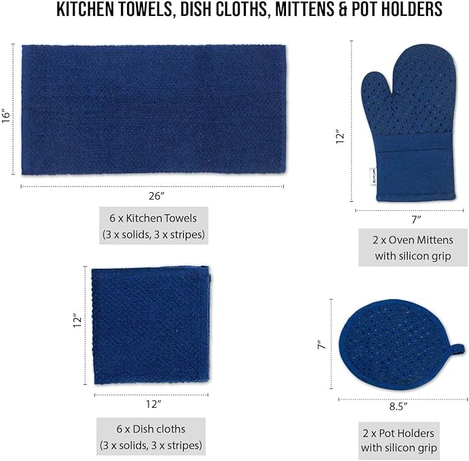 Lane Linen Tea Towels for Kitchen