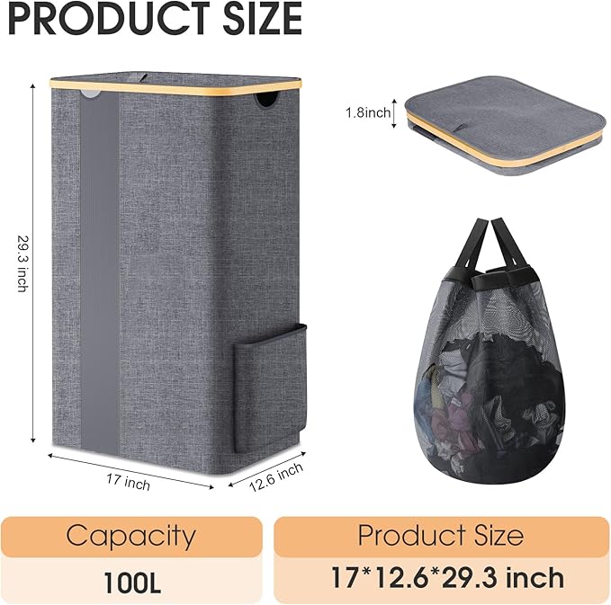 Laundry Basket Clothes Hamper