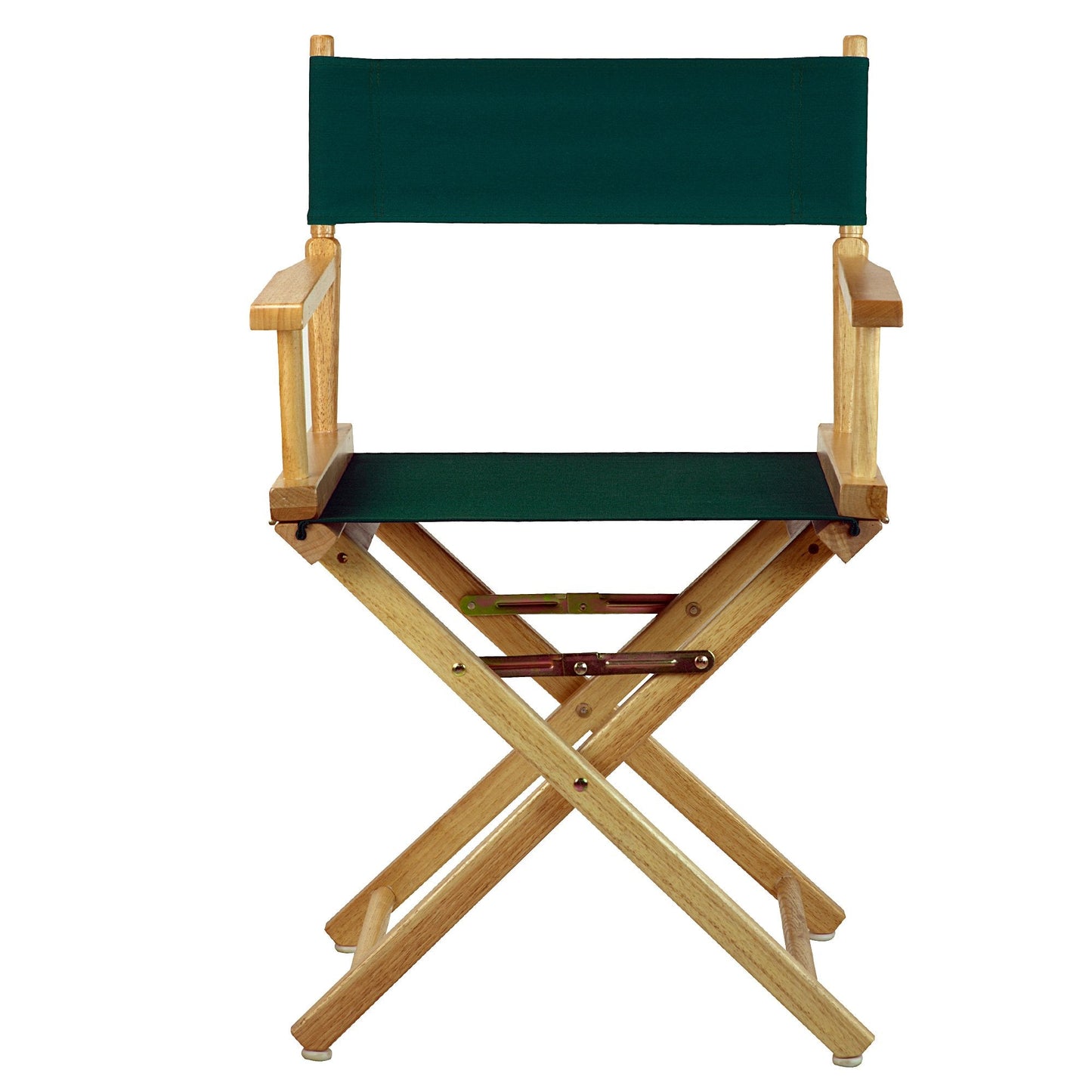 Casual Home 18" Director's Chair Natural Frame with Hunter Green Canvas