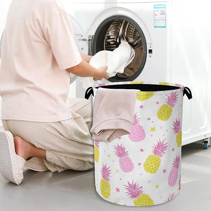 Pineapple Tropical Laundry Hamper, Dirty Clothes Laundry Basket