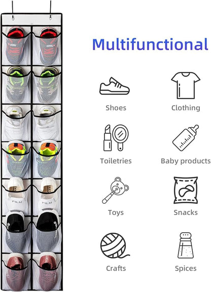 KEEPJOY Over the Door Shoe Organizer, Hanging Shoe Organizer