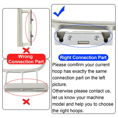 MagnaHoop Embroidery Hoops for Brother PE900 SE2000 PE800 SE1900 PE770 780D PE700 PC6500 Brother Innovis 1250 700 Babylock Embroidery Machine Hoop