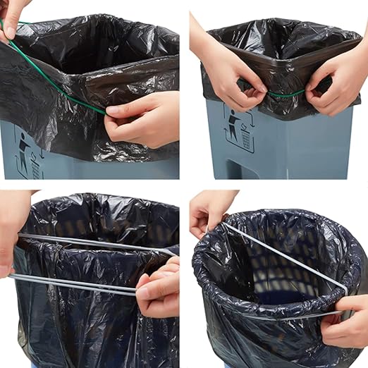Trash Can Rubber Bands Set of 3, Fits 13 to 30 Gallon Trash Cans, Garbage Can
