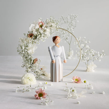Kay Bojesen Bride Wooden Figurine | Painted FSC Beech | 6.7 in