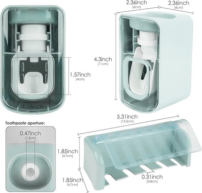 5 Slots Wall Mount Toothbrush Holder