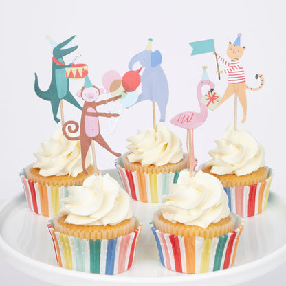 Meri Meri Animal Parade Cupcake Kit (Pack of 24)