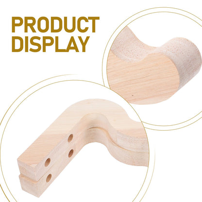 DECHOUS 2pcs Wooden Wall Hooks Flowerpot Hanging Brackets for Indoor Outdoor Garden Balcony Plant Hanger Brackets Wind Chime Holder Decorative Natural Wood