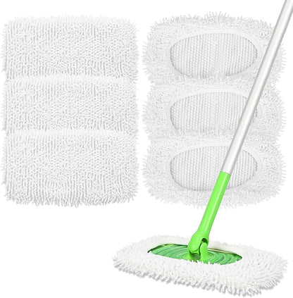Reusable Dry Sweeping Cloths Microfiber Mop Pads Compatible