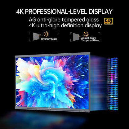 JAV 65" Smart Board Pro Google EDLA Certified 4K UHD Interactive Whiteboard for Classroom Office All-in-One Touchscreen Display with 48MP AI Camera 100W Soundbar Android 14 8+128GB Wall Mount Included
