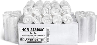 Aluf Plastics High Density Trash Bags, 10 Gallon, 8 Micron,