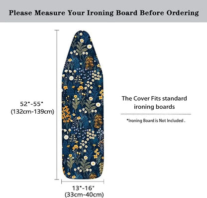Retro Floral Print Ironing Board Cover Home Decor Accessories Iron Board Pad