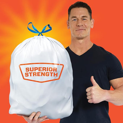 Hefty Strong White 13 Gallon Trash Bags