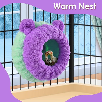 KATUMO Bird Nest, Conure Breeding Bed Parrotlet Snuggle Bed Lovebird Nest for Conure, Lovebird, Canary, Finch, Hamster (Less Than 5 inches Long)