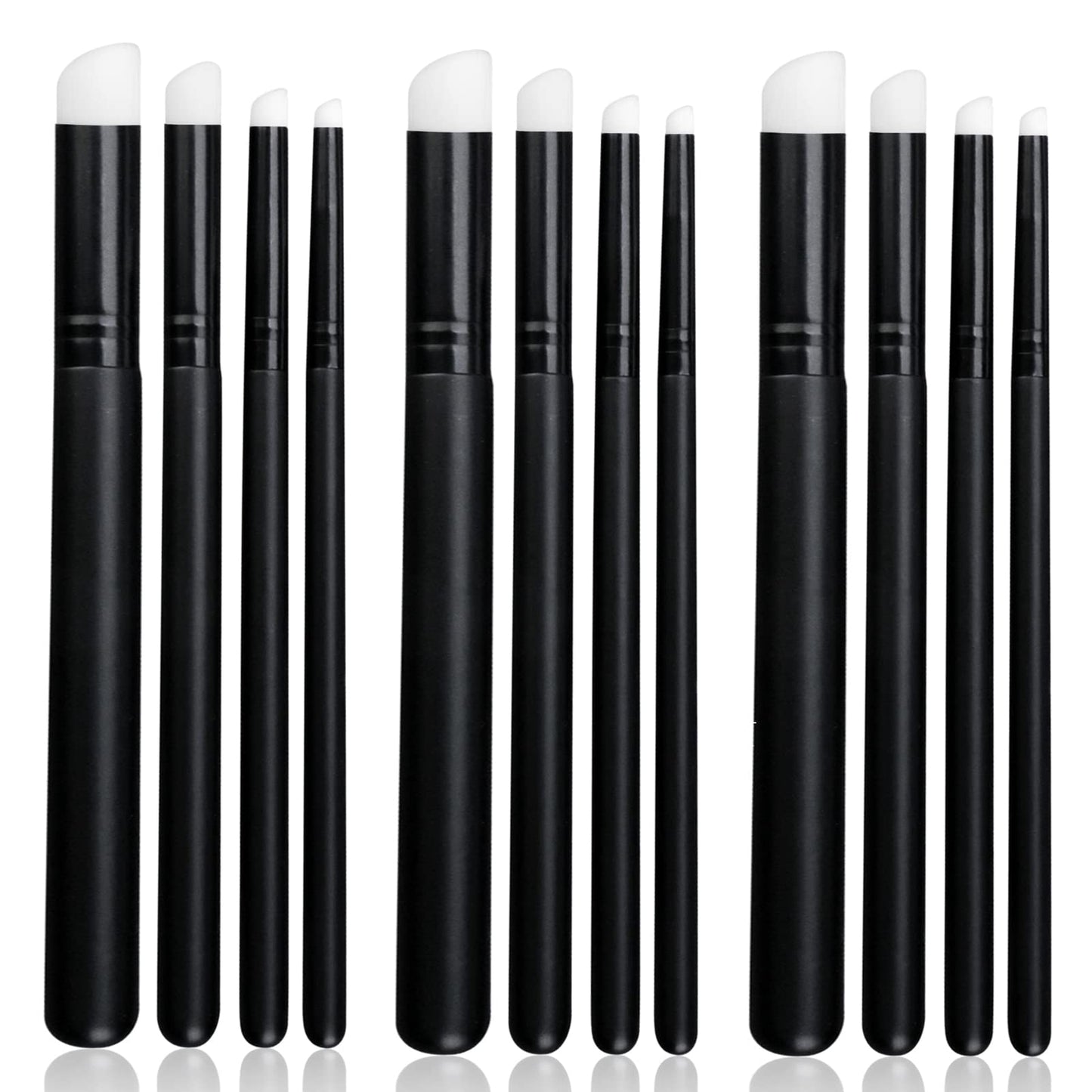 UNIMEIX Mini Blending Brushes for Card Making, Dry Miniature Painting Set Background Blender Paint Brushes Small Detailed Paint Brushes (12 Pack)
