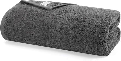 SEMAXE Grey Bath Towel, 100% Cotton Towel