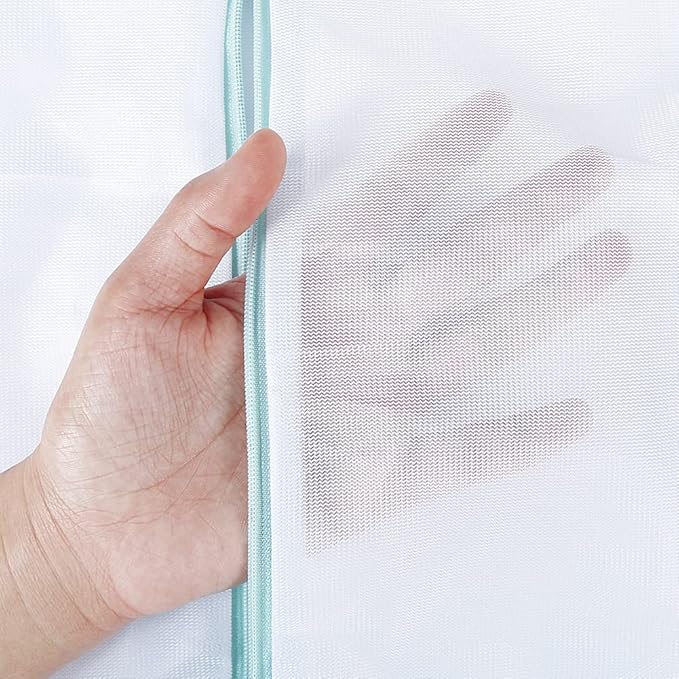 Large Mesh Laundry Bags, 2 Pack 35 in x 27 in Washable Fine Net Washing Machine