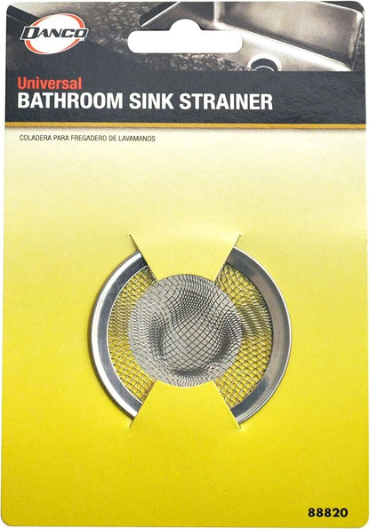 Danco 88820 2 in. Mesh Bathroom Lavatory Sink Strainer, Stainless Steel