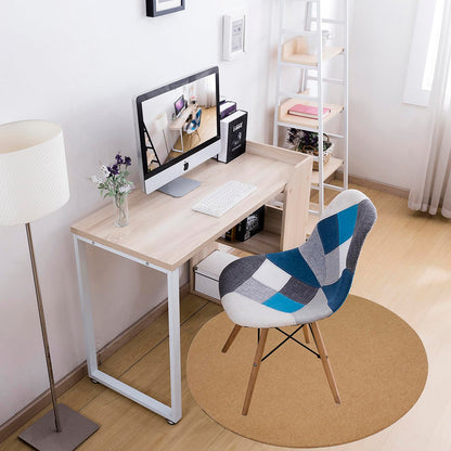 Office Chair Mat for Low Flat Pile Carpet/Hardwood Floor, Round 39"x39" Non-Slip & Noise Reducing Carpet Floor Protector Mat (Coffee Brown)