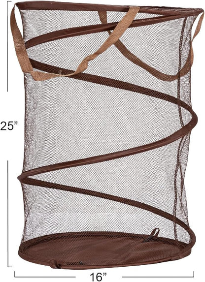 Household Essentials Pop-Up Mesh Laundry Hamper