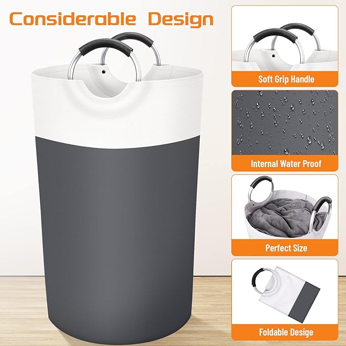 BlissTotes Laundry Basket, Laundry Hamper, Collapsible Laundry Baskets
