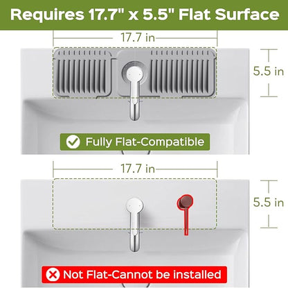18 Inch Silicone Faucet Mat for Kitchen Sink Splash Guard – 2025 Upgraded