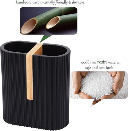 rejomiik Matte Black Toothbrush Holders Electric Toothbrush Holder