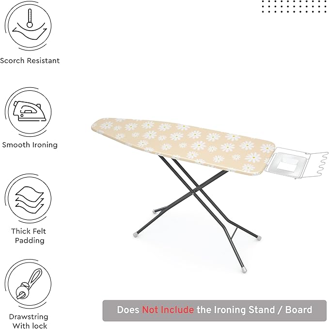 Encasa XO Ironing Board Cover and Pad 54"x18"