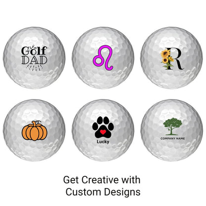 Titleist Pro V1 Custom Golf Balls | Personalized Logo Golf Balls | 12 Pack (1.125 Inch, White, Urethane, Multi-Layer)