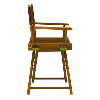 Casual Home 200-55/021-45 Director Chair 18" - Classic Height Honey OakFrame/Brown Canvas