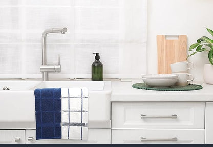 100% Cotton Terry Dish Towels, 4 pack16 x26 Inches, Super Soft and Absorbent