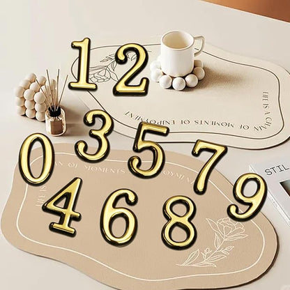 opasyo 30 Pieces Mailbox Numbers for Outside 2 inch 0-9 Self-Adhesive Mail Box Numbers,3D Gold House Numbers for Mailbox, Apartment, House, Trash Bins,Office Hotel Room (Gold, 2inch)
