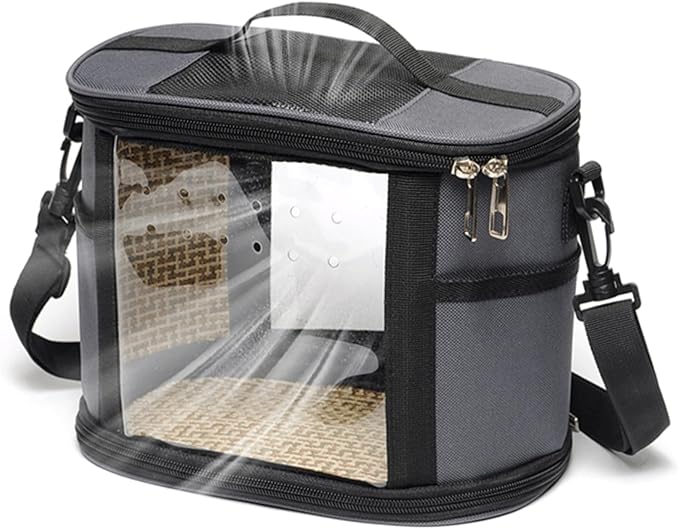 Bird Travel Carrier – Parrot Shoulder Bag, Small Pet Travels Backpack, Lightweight Portable Bag | Convenient Travel Accessory, Safe Carrier for Cockatiel Budgies Parrot Hamster