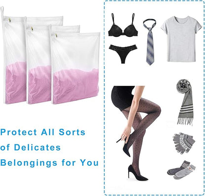 GOGOODA Delicates Laundry Bags, Fine Mesh Wash Bag