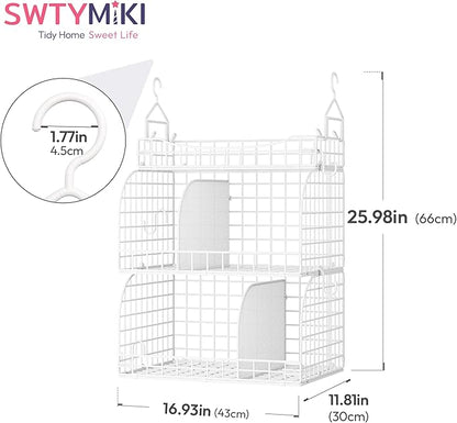 SWTYMIKI Hanging Closet Organizer Storage