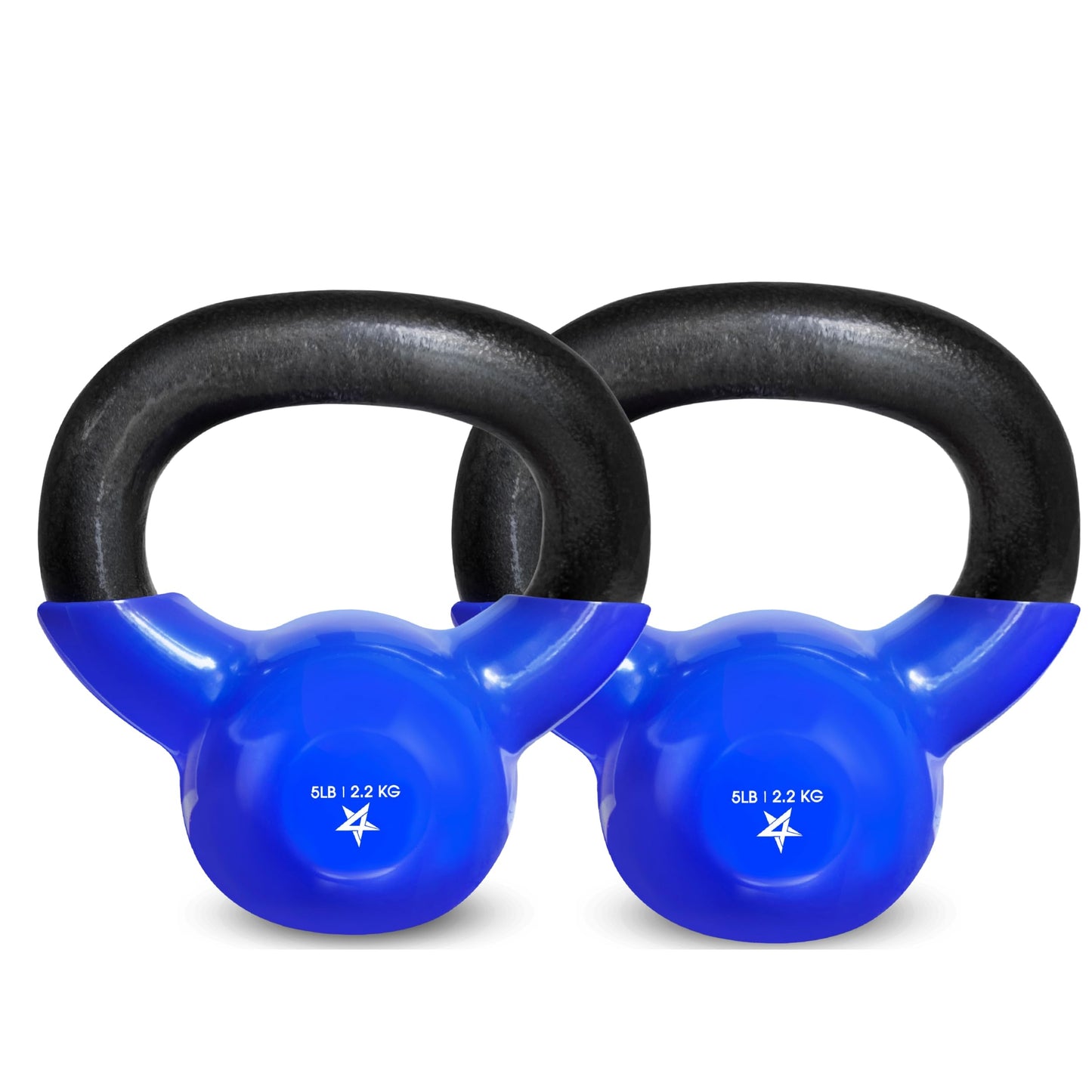 Yes4All Kettlebell, 5-100 LB Vinyl Coated Cast Iron Strength Training Kettlebells for Home Gym Exercises, Fitness, Full Body Workout Equipment, Push Ups, and Grip Strength