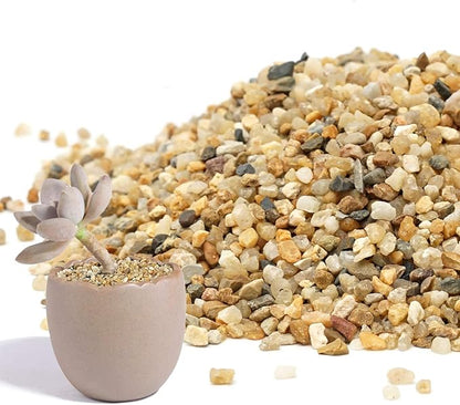 Coarse Sand Stone 1LB Decorative Rocks Sand Stone,Mix Coarse Sand for Plants,Soil Cover Bonsai,Succulent,Terrarium,Course,Garden,Cactus Sand, Aquarium, Fairy Garden, DIY.