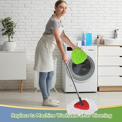 9 Pack Reusable Microfiber Mop Pads Compatible