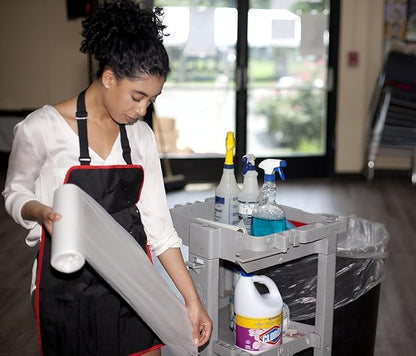 Aluf Plastics High Density Trash Bags, 16 Gallon, 6 Micron,