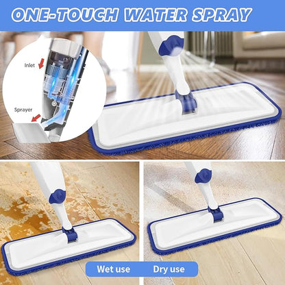HOMTOYOU Microfiber Flat Mop