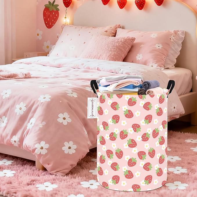 QUEENLALA Large Storage Basket, Laundry Hamper/Bathroom/Home Decor/Collapsible