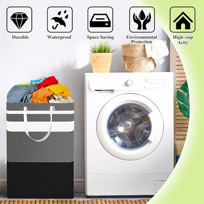 4-Pack Foldable Laundry Basket, Large Laundry Baskets