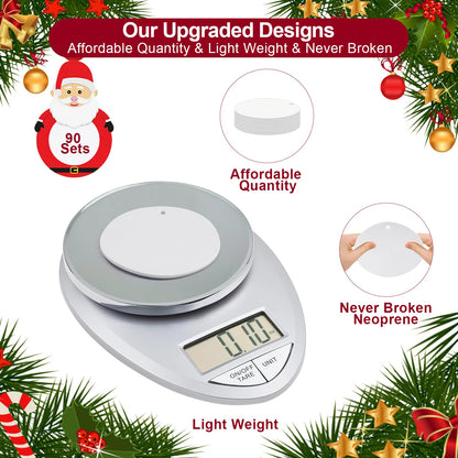Sublimation Blanks Ornament Round 3" - 90 Sets Heat Transfer Items with Strings - Custom Double Sided Keepsake for Christmas Tree Home Decoration or Daily Memorial Gifts