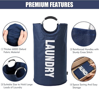 DOKEHOM 125L X-Large Collapsible Washing Laundry Basket Bag