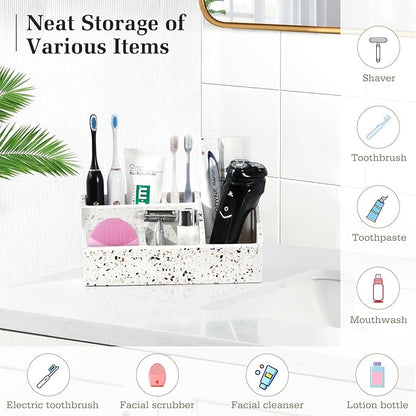 Luxspire Bathroom Counter Organizer, Toothbrush Holder