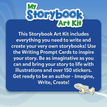 Skillmatics Storybook Art Kit - Create Adventure Stories, DIY Craft & Writing Kit with 300+ Stickers, Scrapbooking & Journal Activity, Screen-Free Fun, Gifts for Kids Ages 5, 6, 7, 8, 9, 10
